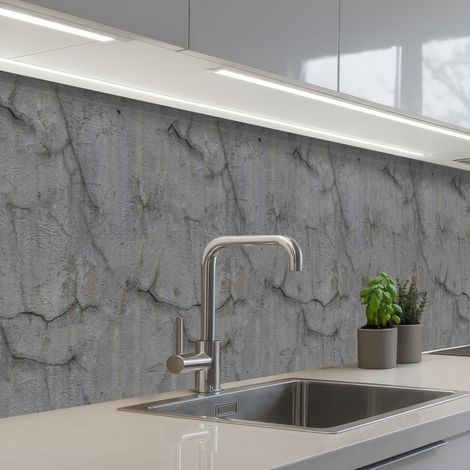 Kitchen Splashback Old - Concrete - Wall 500x60 cm