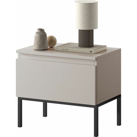 Selsey Bemmi - Comodino con gambe dorate - beige
