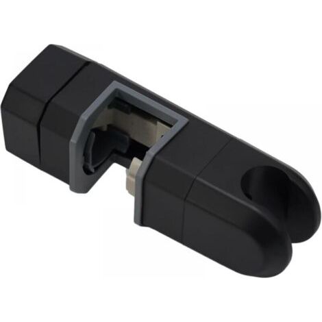 Support de pommeau de douche universel 15 mm-30 mm chromé pour barre de douche réglable(noir) (1/4)