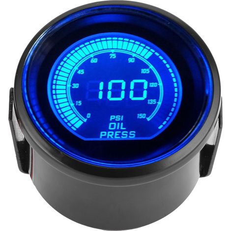 Jauge de pression d'huile universelle 12V 52mm 0-150psi double couleur pour série EVO avec capteur (1/5)