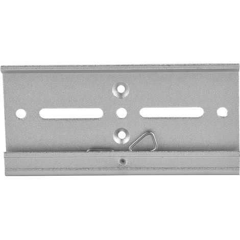 Morsetto fisso per guida DIN per montaggio relè - Materiale in alluminio robusto - Dimensioni 35 mm, ideale per uso industriale (100 mm opaco)