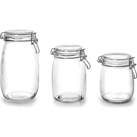Ibili Contenitore in Vetro Trasparente 800 ml Compatto