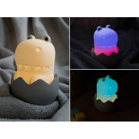 Nachtlicht DIGGY DINO, per USB aufladbar, mit Farbwechsel & 2 Lichtmodi (1/5)