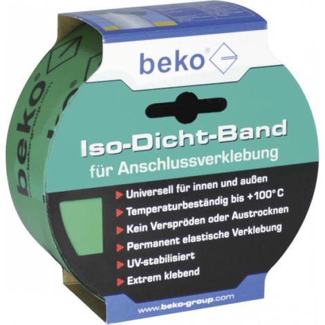 Iso-Dicht-Band 60mm x 25m für Anschlussverklebung Innen beko grün 235 310 2 (1/4)