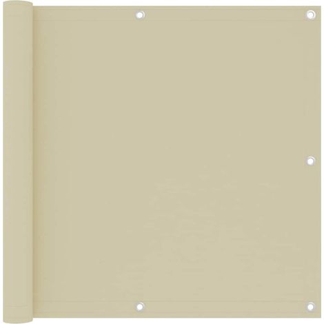 Brise vue pour balcon - Brise vent Écran de jardin Crème 90x500 cm Tissu Oxford BV333021 - BonneVie (1/5)