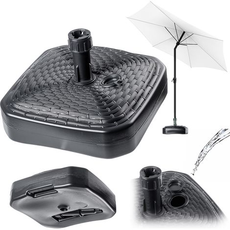 KADAX Base para sombrilla cuadrada Soporte para sombrilla de jardín Peso 39 cm (1/4)