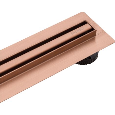 Bonde de douche Slim & Low Proline - 80 cm - Cuivre - Acier inoxydable - Bonde de douche