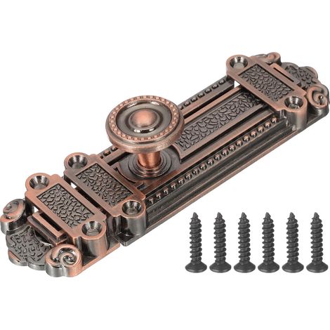 Verrou À Coulisse Verrou De Porte Coulissante Rouge Bronze (1/5)