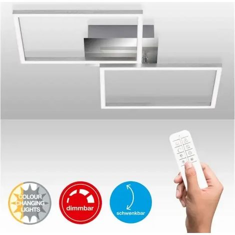 Applique plafoniera LED dimmerable 30W 3300 lm 50×39 cm con telecomando