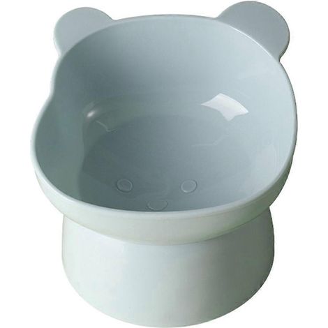 Gamelles inclinables avec protection pour le cou et distributeur de croquettes pour chiens et chats (1/5)