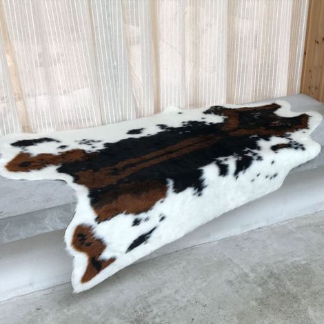 royaluxe - Tapis imprimé vache 43x33 pouces faux tapis en peau de vache tapis imprimé animal tapis pour la maison (1/5)