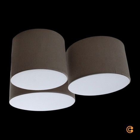 [GEBRAUCHT] B-Ware JUST LIGHT. Deckenleuchte Green Duro Textil Deckenlampe beige 3-flammig E27 LED (1/2)