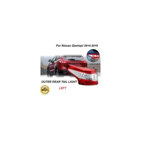 Geeignet für Außenrückleuchten, langlebig und robust, direkter Ersatz für Autorückleuchten, kompatibel mit Nissan Qashqai MK2 J11 2014 bis 2016 12V (linke Seite: 26555-4EA0A).