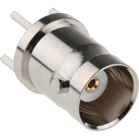 Connecteur coaxial RS PRO Femelle Droit, raccordement Traversant 50O Montage sur CI ( Prix pour 1 ) (1/3)