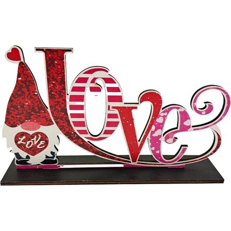 Support En Bois Pour Décoration De Table - Plateau À Étages Pour Décor Festif - Idéal Pour La Saint-Valentin - 1 Pièce (1/3)