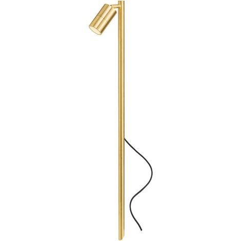 Lampada picchetto redo group stake 91171 91172 gu10 led orientabile ottone, finitura metallo ottone naturale (1/5)