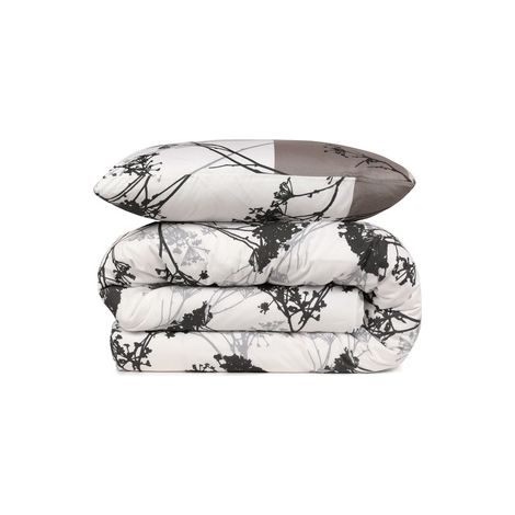 WellHome Set de Funda Nórdica 260x220cm con 2 Fundas Almohada 50x90cm - Marrón