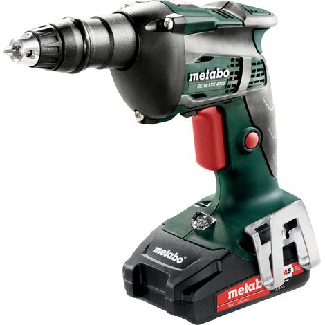 Metabo Akku-Trockenbauschrauber SE 18 LTX 4000 mit 2x 2,0 Ah + Lader im Koffer (1/3)