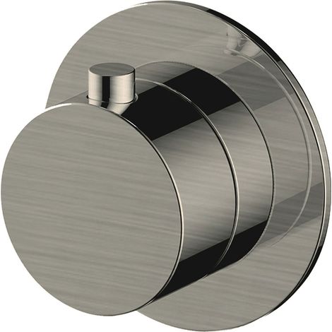 RAK Petit Round Concealed Diverter For Dual Outlet- Brushed Nickel