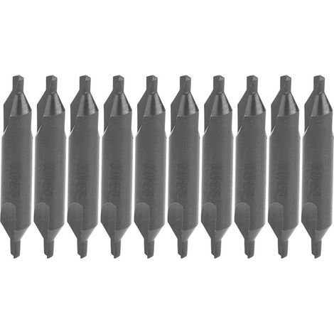 Packung mit 10 HSS-Zentrierbohrern Typ A für die industrielle Bearbeitung, Ø 3 mm (1/5)