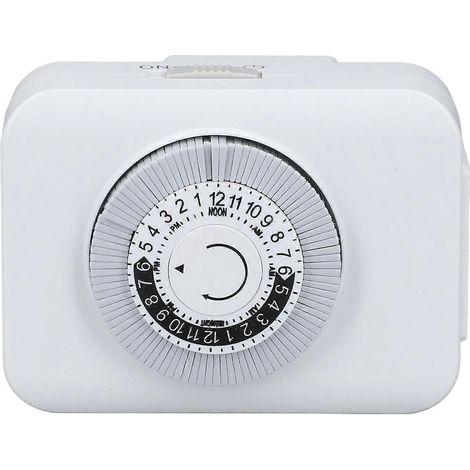 Minuteur 24 heures avec arrêt automatique, minuterie programmable à 2 pôles, intervalle de 15 minutes