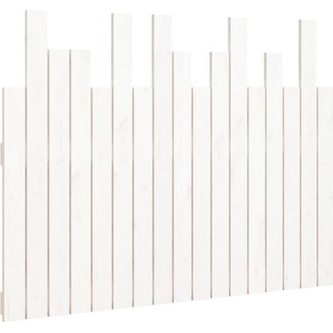 Maison Exclusive - Wand-Kopfteil Weiß 108x3x80 cm Massivholz Kief
