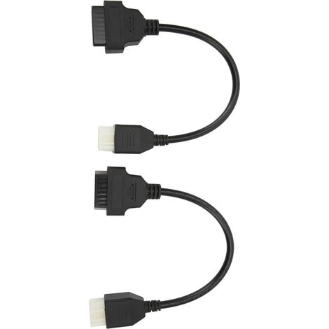 2 câbles de diagnostic OBD-OBD2 à 6 broches pour moto Delphi (remplacement pour moteur de moto) (1/5)