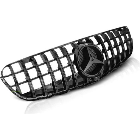 Calandre avant Mercedes GLC W253 15-19 Look GTR Noir Glossy-31788356