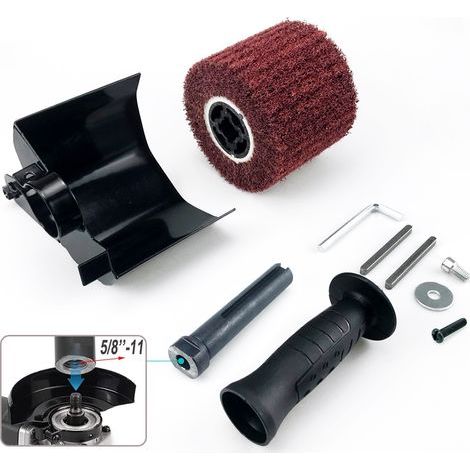 filetage standard américain Meule multifonctionnelle pour meuleuse d'angle, accessoires de meulage, accessoires pour polisseuse, disque à tréfiler pour polisseuse M10 M14 (1/5)