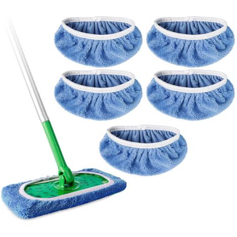Kompatibel mit dem Swiffer-Wischmopp – 5er-Pack – Blau, 25,4 x 11,5 cm (für Swiffer-Wischmopp) (1/5)