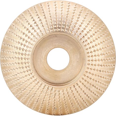Disque de ponçage arqué 85mm or, meule de façonnage rotative pour bois, outil pour meuleuse d'angle (1/5)