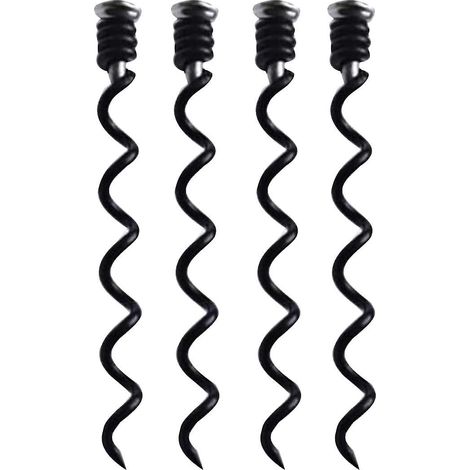 4 Pack Tige Spirale De Remplacement Pour Tire-bouchon, Acier Anthracite (1/5)