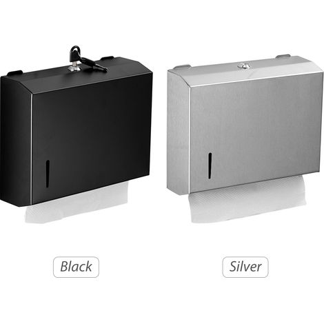 Dispensador de papel higiénico de acero inoxidable para montaje en pared, modelo 201. Dispensador de papel higiénico con llave para cocina, baño y hotel. (1/5)