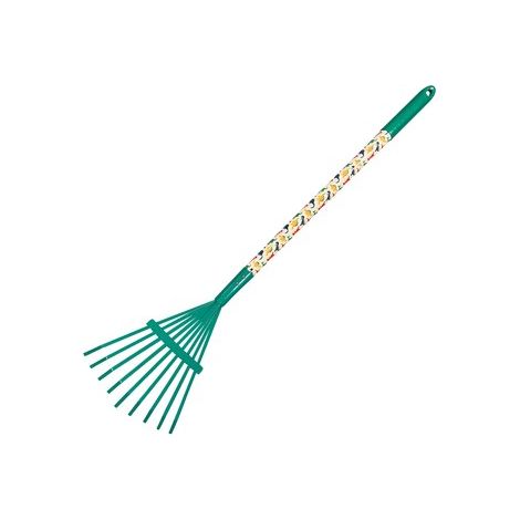 Attrezzo da giardino greenmill miotło-grabki metalowe denti arrotondati manico ergonomico