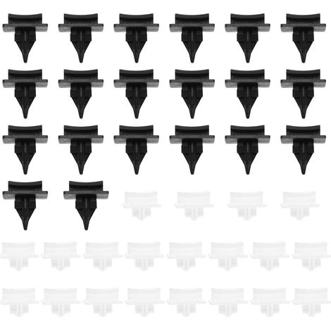 Lot de 40 clips de garniture latérale de pare-brise avant compatibles avec Ford Transit V184, OEM 4069906 4069907