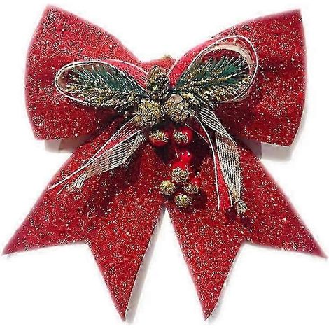 Nœuds décoratifs pour sapin de Noël, rubans décoratifs pour sapin de Noël (1/5)