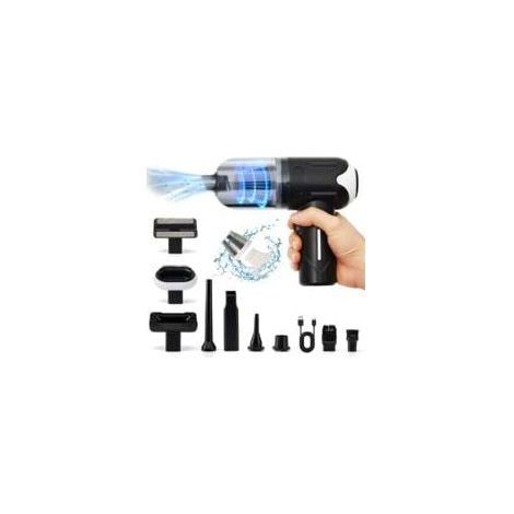 MUMU Leistungsstarker kabelloser Handstaubsauger fürs Auto mit 12000 Pa, superstarke Saugkraft, tragbarer Reinigungs-Akku-Staubsauger, Dust Buster (1/4)
