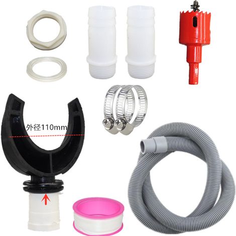 Tuyau de collecte d'eau de toit, collecteur de pluie, collecteur de pluie avec filtre, kit de collecteur de pluie, raccords en PVC, collecteur de descente (100 mm)