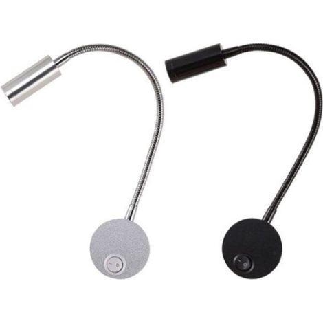 Lampe de lecture murale - - Lampe de lecture murale LED - Bras flexible réglable - Protection des yeux - LED 3W 3000K (1/4)
