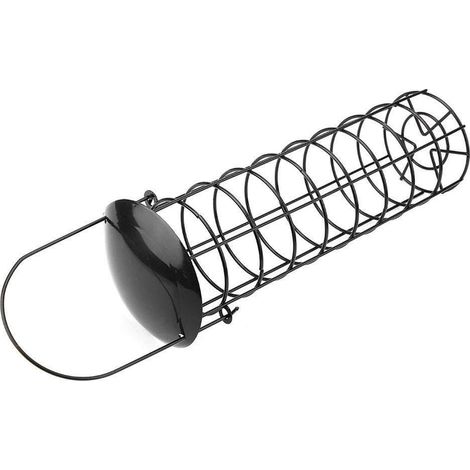 Mangeoire Oiseaux extérieur – 24 cm – Boules de Graisse – Métal résistant aux intempéries – Couvercle Amovible – Flamingo (1/5)