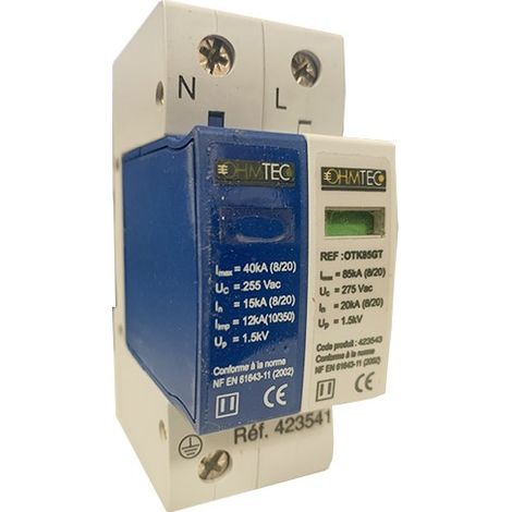 Ohmtec 423541 Protector contra sobretensiones tipo 2 230Vac