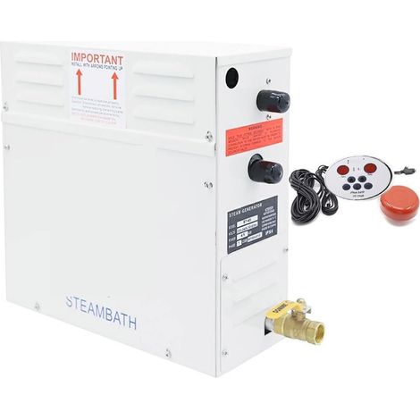 Poêle de sauna Poêle de sauna électrique, Générateur de vapeur 9KW for douche 380V, Machine à vapeur domestique, équipement de Sauna, bain de SPA, douche à vapeur avec contrôleur numérique Chauffe-sau (1/5)