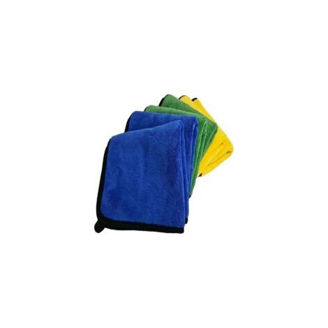 Lot de 6 Chiffons Microfibre Voiture. 820GSM. pour Entretien, lustrage, séchage et Nettoyage intérieur et extérieur Auto. Ultra-Absorbant, Anti-Rayure, Multi Usage, vitre, Cuisine - Crezuo (1/4)
