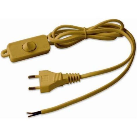 ELECTRALINE - Cordon HO3vvh2f 1m50 inter fiche or blister