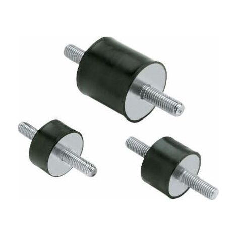 Silent bloc universel Male x Male Ø50 mm – Amortissement vibrations – Charge max 168 kg – Pour applications industrielles - M10X28 (1/3)