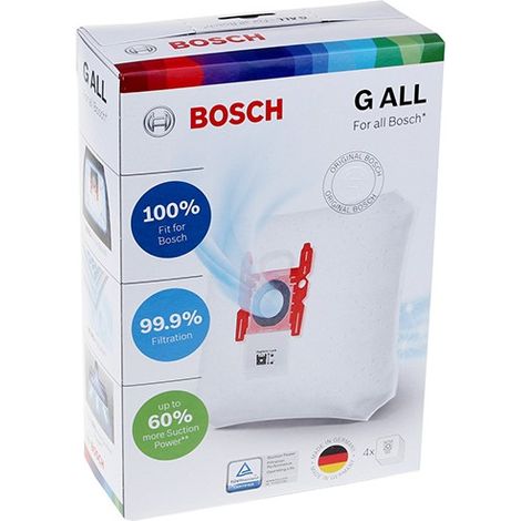Confezione di 4 sacchetti tipo G originale - Aspirapolvere - BOSCH - 1663504252012830410