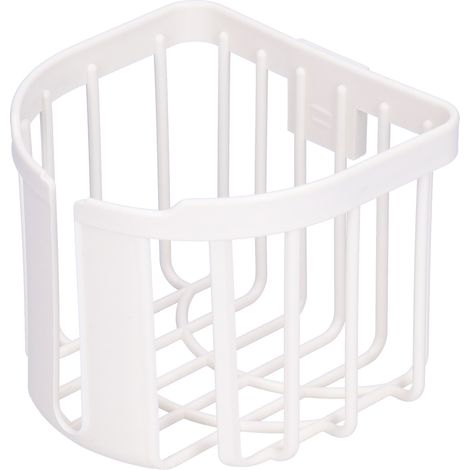 Porte-papier toilette mural NoPunch grande capacité pour salle de bain (blanc) (1/5)