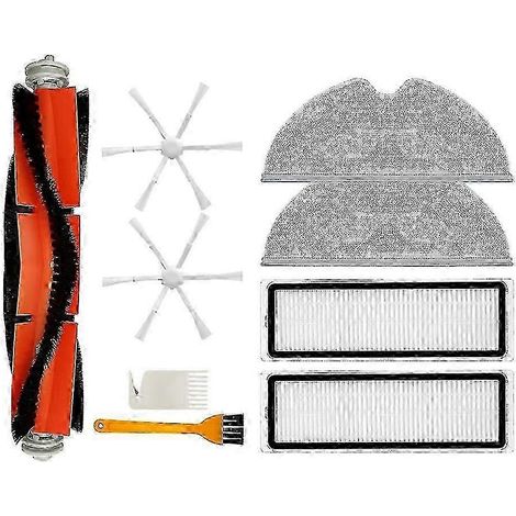 Pièces détachées pour aspirateur robot laveur Mi Robot Vacuum Mop 2 STYTJ03ZHM : brosses principale et latérales, filtre HEPA.
