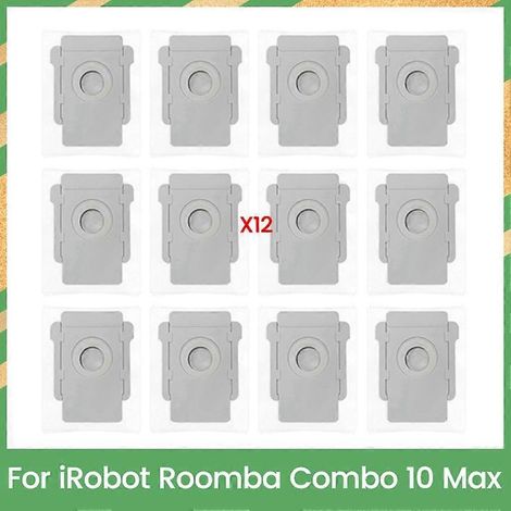 Sac à poussière pour aspirateur iRobot Roomba Combo 10 Max - Pièces de rechange - Sac à poussière efficace - Accessoires de nettoyage ménager (6 pièces) (1/5)