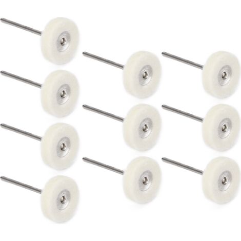Kit de polissage dentaire 10 pièces comprenant une meule et une fraise, pour montres, bijoux et dents. (1/5)